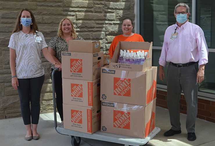 Home Depot Donates Hand Sanitizer and Wipes to VCU Health Community
