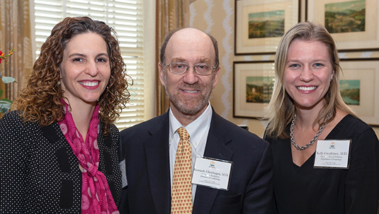 Panelists Dr. Kandace McGuire, Dr. Kenneth Ellenbogen and Dr. Kelly Gwathmey